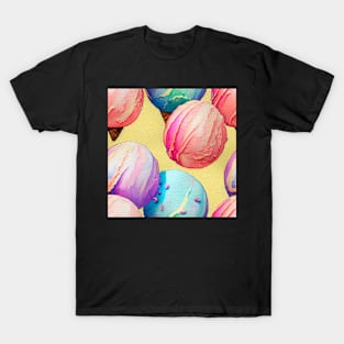 Watercolor ice cream pattern T-Shirt